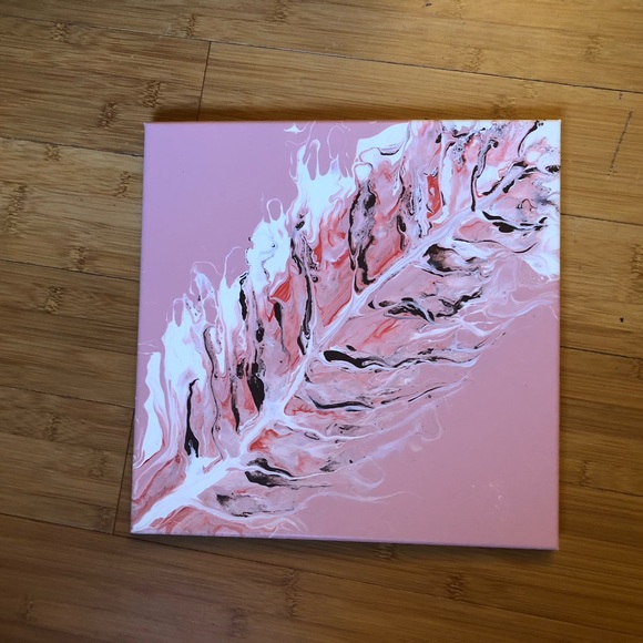 Acrylic Pour Feather Painting - Picture 2 of 6
